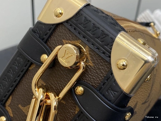 Affordable VUITTON LOUIS TRUNK PM-18×12.5×8cm SIDE 0709